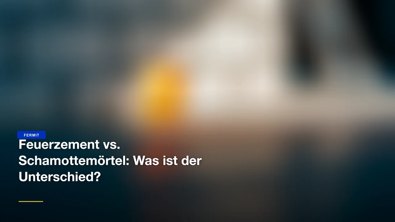 Feuerzement vs. Schamottemörtel: Was ist der Unterschied?