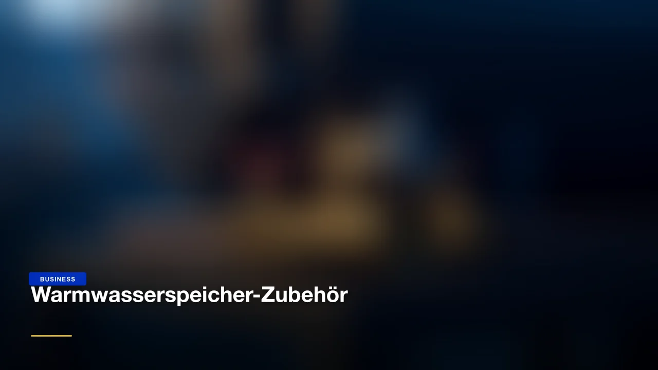 Warmwasserspeicher-Zubehör im Großhandel