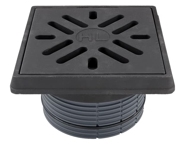 Aufsatz d 195mm, Gussrahmen 260x260mm / Gussrost 226x226mm